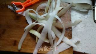 酱脆萝卜皮的做法步骤：2