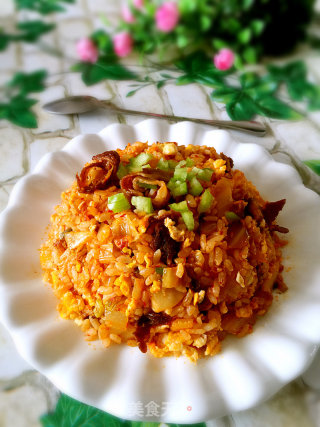 辣白菜炒饭的做法步骤：7