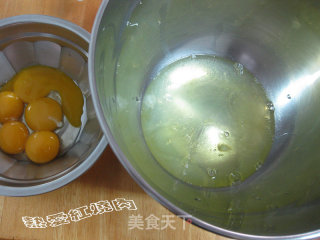 原味戚风蛋糕的做法步骤：3