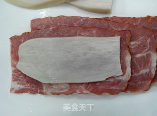 培根杏鲍菇卷的做法步骤：2