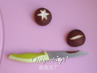 香菇油菜的做法步骤：3