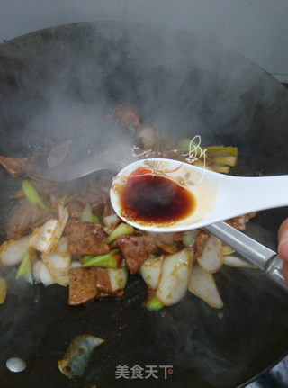 葱爆肝尖的做法步骤：8