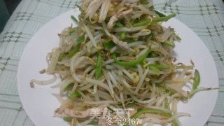 肉丝炒豆芽的做法步骤：6