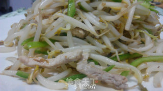 肉丝炒豆芽的做法步骤：7