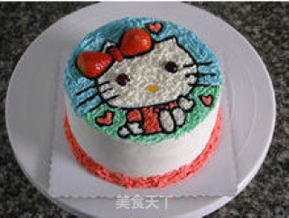 【‬kitty猫生日蛋糕】 --- 萌翻人的小可爱的做法步骤：27