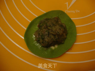 绿色饺子——给饺子装扮点颜色的做法步骤：8