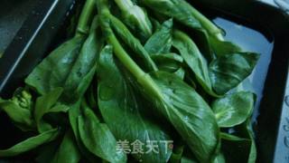 花边菜心拌粉皮的做法步骤：1
