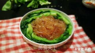 花边菜心拌粉皮的做法步骤：8