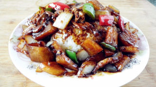 多蔬肉片盖浇饭的做法步骤：10