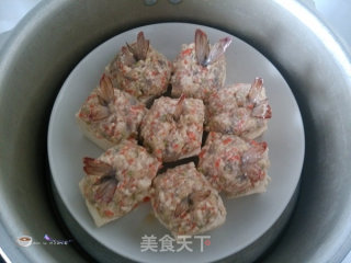 给宝宝营养加分--虾仁蒸豆腐的做法步骤：10