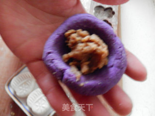 紫薯糯米枣泥糕的做法步骤：8
