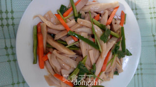 炝拌杏鲍菇的做法步骤：4