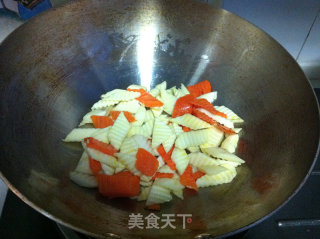 清炒山药的做法步骤：4
