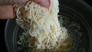 豆干蒜蔬蒸拌面的做法步骤：5
