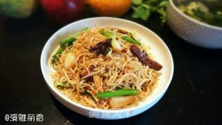 豆干蒜蔬蒸拌面的做法步骤：20