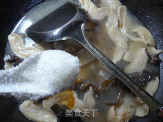 大豆蛋白黑木耳烧排骨的做法步骤：7