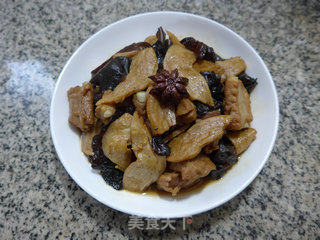 大豆蛋白黑木耳烧排骨的做法步骤：11