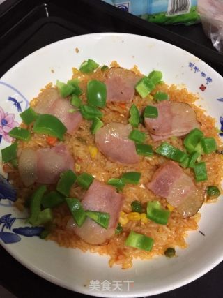 双层青椒培根焗饭的做法步骤：4