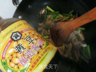 蒜薹炒牛肚的做法步骤：6