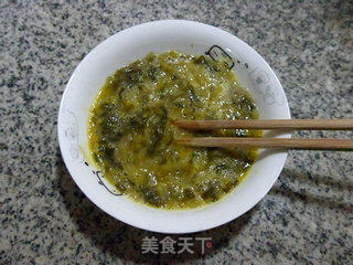 雪菜鸡蛋夹馍的做法步骤：7