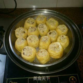 糯米酿豆腐的做法步骤：11