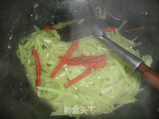 莴苣肉丝的做法步骤：5