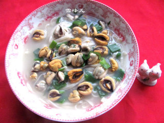 简单早餐---海虹汤面的做法步骤：6