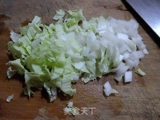 香葱白菜玉米糊的做法步骤：3