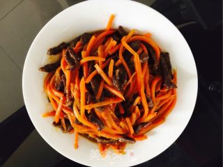 胡萝卜炒牛肉的做法步骤：6