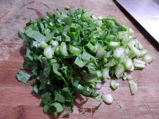 培根菜芯玉米糊的做法步骤：4