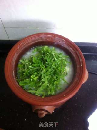 青菜鸡丸粥的做法步骤：10