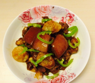 百叶结红烧肉的做法步骤：6