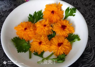 【美食】拈花入口——黄金菊的做法步骤：7