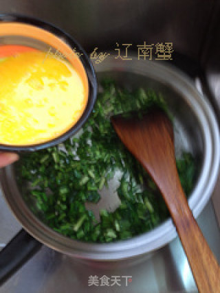韭菜炒蛋的做法步骤：4