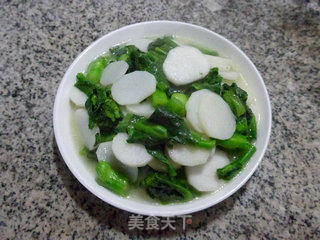 菜芯炒山药的做法步骤：9