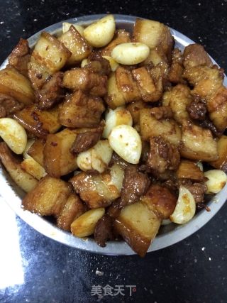 蒜头焖五花肉的做法步骤：9