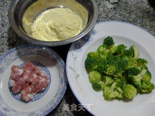 肉末西兰花玉米糊的做法步骤：1