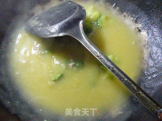 肉末西兰花玉米糊的做法步骤：7