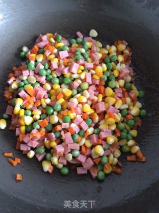 豌豆火腿丁的做法步骤：5