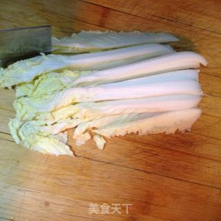娃娃菜粉条五花肉的做法步骤：2
