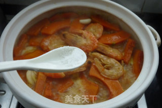大虾干煮南瓜的做法步骤：7