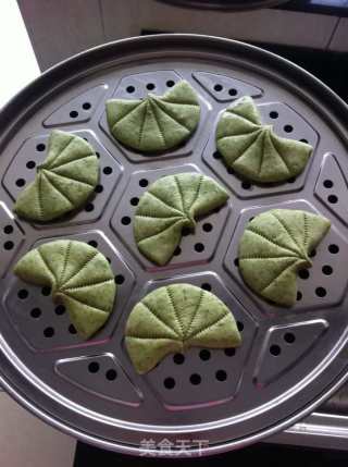 翡翠荷叶饼的做法步骤：16