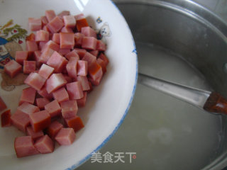 皮蛋火腿粥的做法步骤：5