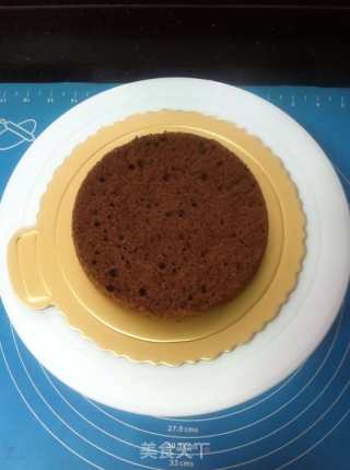 粉蓝玫瑰奶油蛋糕的做法步骤：5