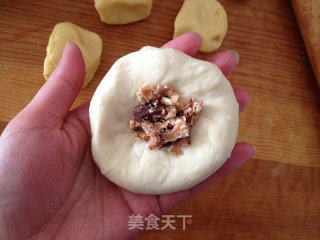 10L烤箱之巧克力馅菠萝面包的做法步骤：14
