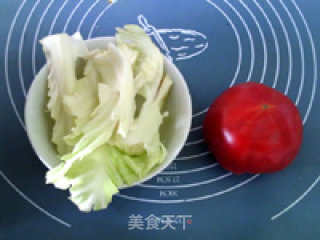 白菜番茄蜜饮的做法步骤：1