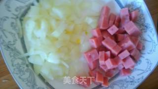 火腿意大利面的做法步骤：2
