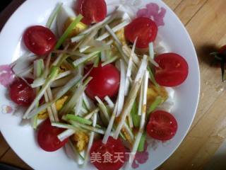 葱拌鸡蛋的做法步骤：7