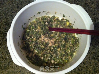 荠菜鸡蛋饼的做法步骤：3