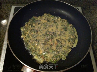 荠菜鸡蛋饼的做法步骤：5